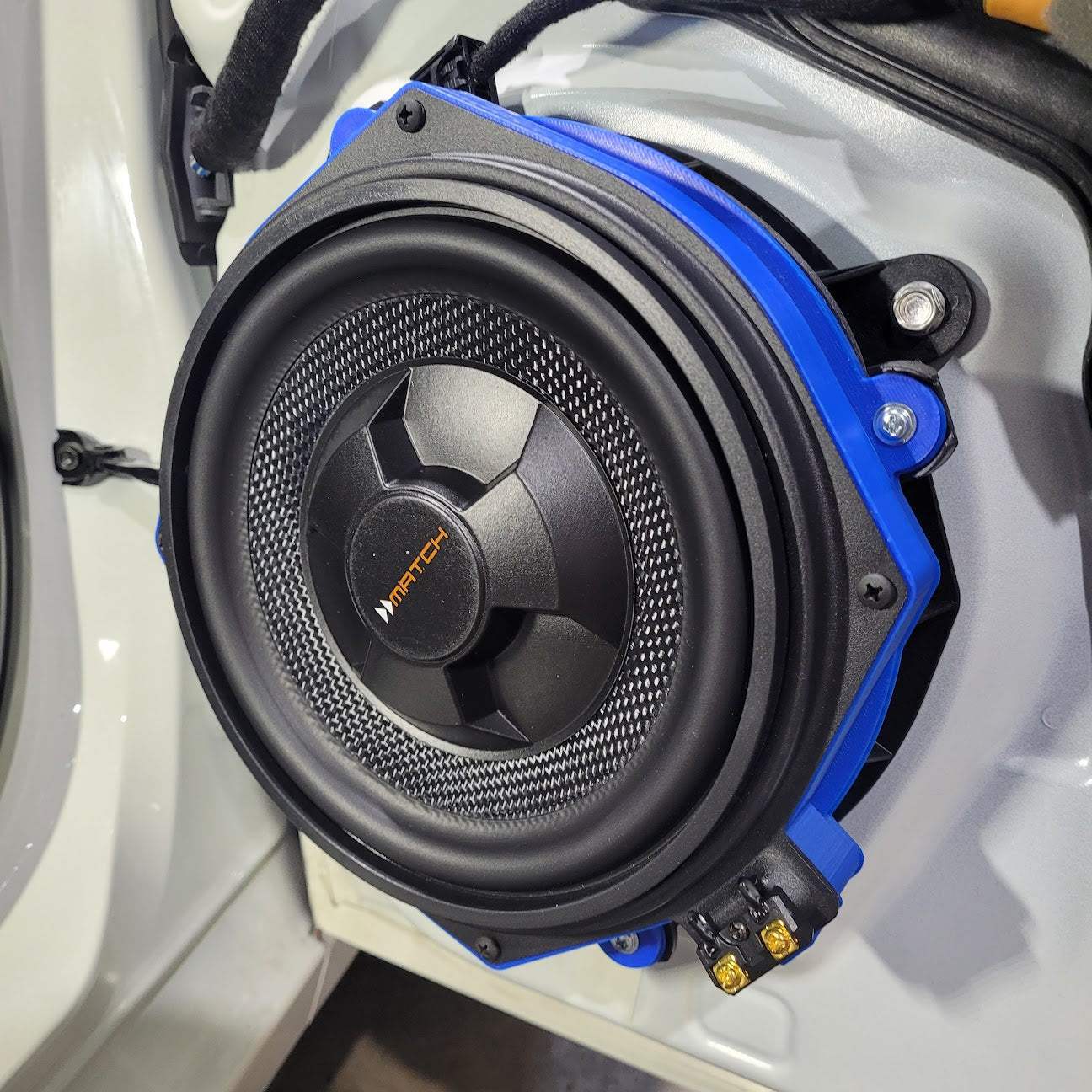 Match Inch Front speaker upgrade for Mazda vehicles with factory