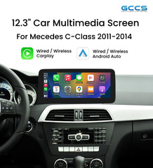 Cad Connect 12.3 Inch Screen Upgrade for Mercedes C-Class NTG 4.5 & 4.7