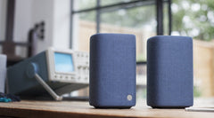 EX-DEMO CAMBRIDGE AUDIO YOYO (M) PORTABLE STEREO BLUETOOTH SPEAKERS BLUE