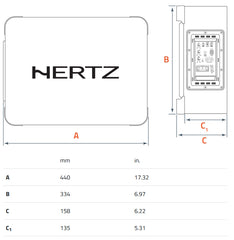 Hertz Cento CBA250 10 Inch Active Subwoofer Box