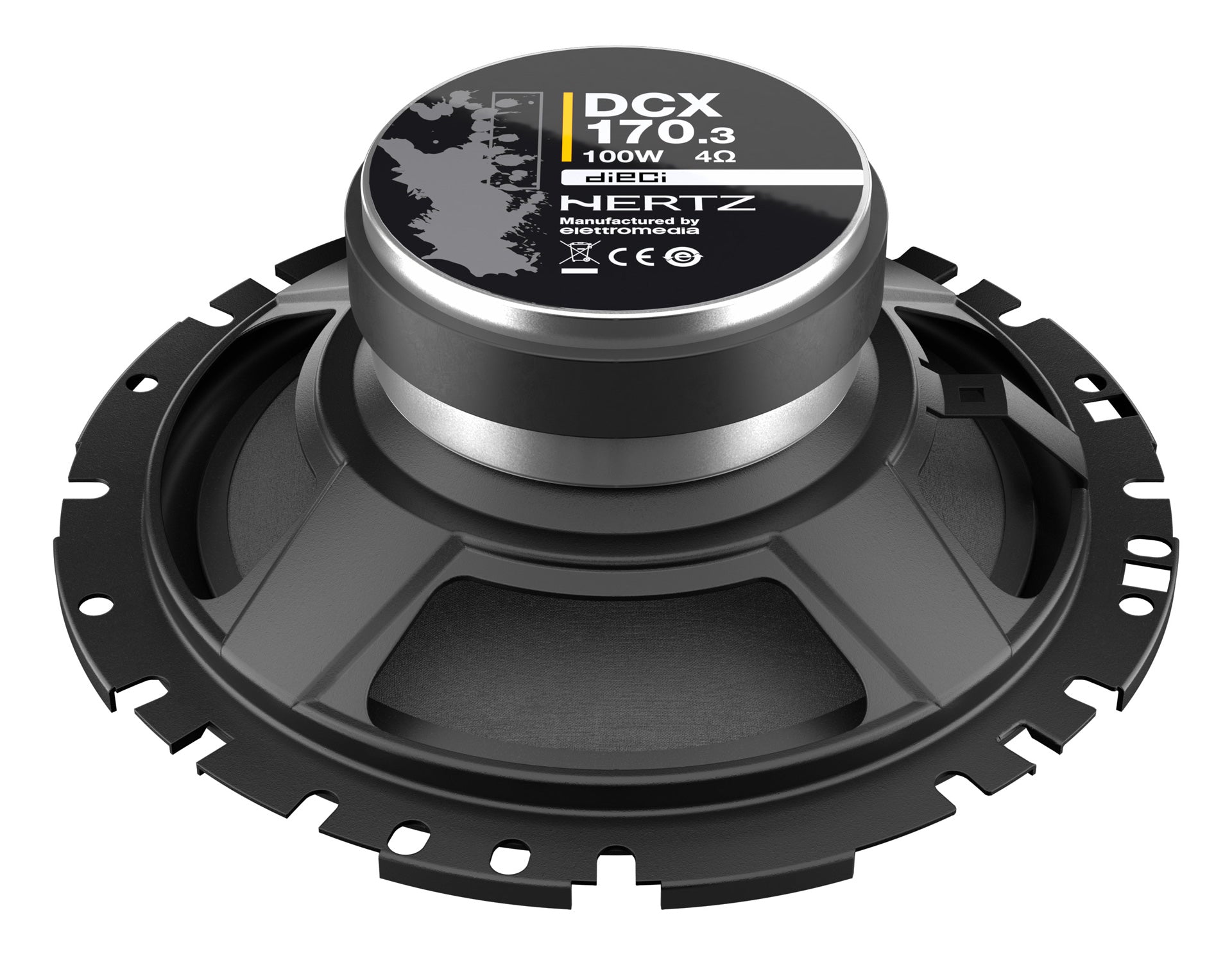 Hertz DCX 170.3 Dieci 6.7 Inch 2-Way Slim Coaxial Speakers