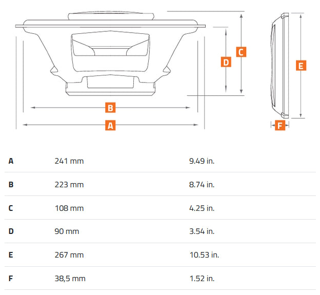 Hertz Mille Pro MPX690.3 3-Way 6x9 Inch Coaxial Speakers