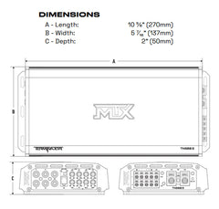 MTX TN800.5 Terminator 5 Channel Amplifier