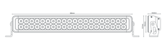 Noxsolis NX822 22 Inch LED Double Row Light Bar