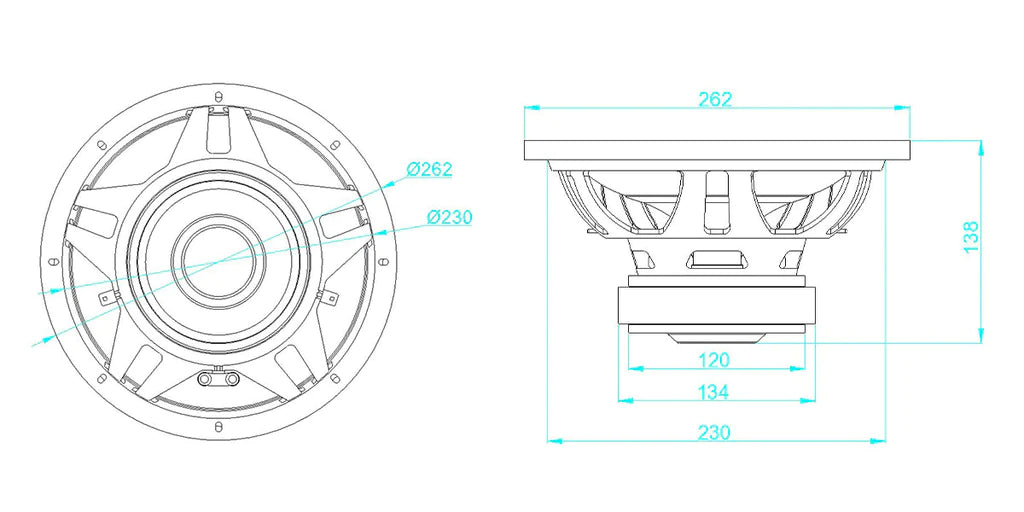 MTX RT10-04 Road Thunder 10 Inch Subwoofer