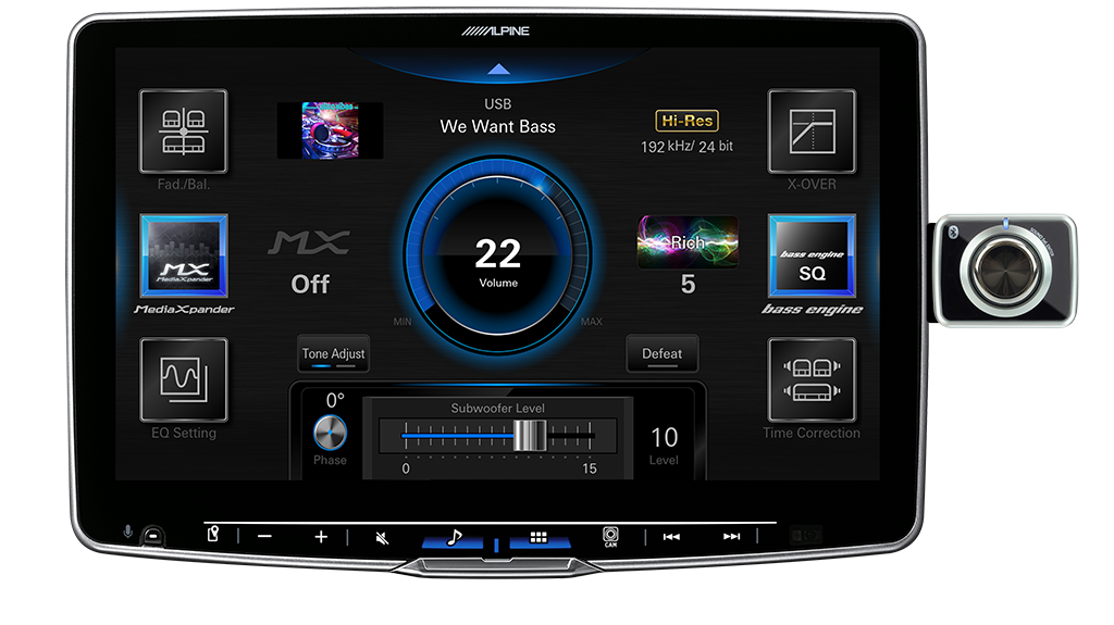 Alpine RUE-BK01A Wireless Rotary Controller for Volume and Camera select