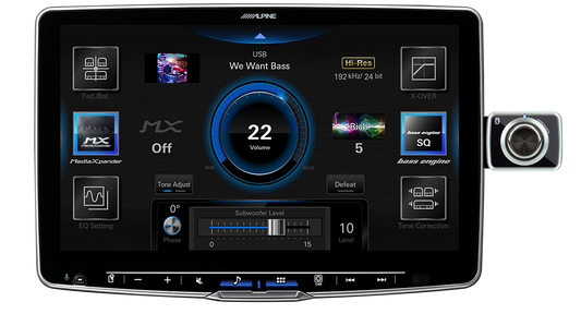 Alpine RUE-BK01A Wireless Rotary Controller for Volume and Camera select