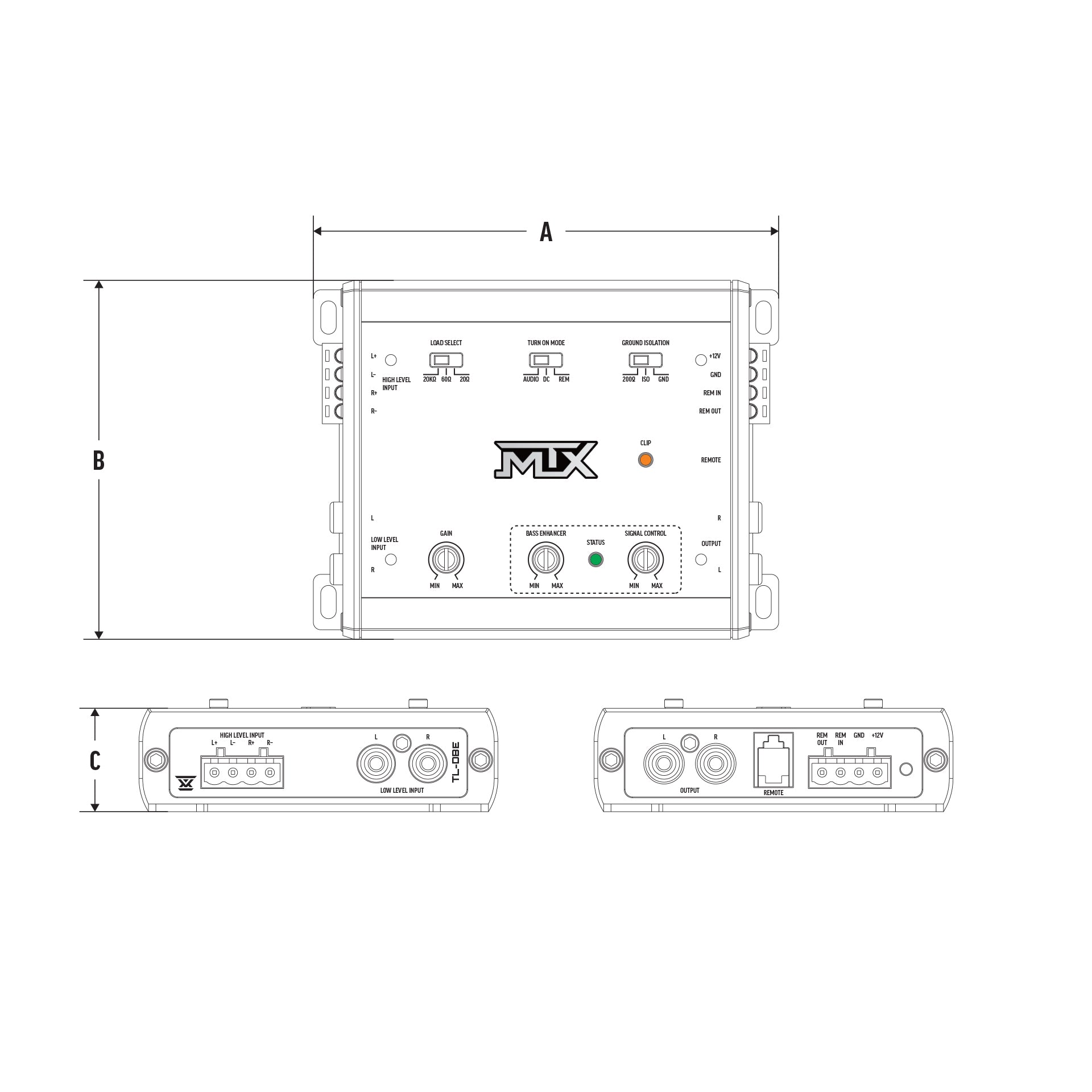 MTX TL-DBE ThunderLink 2 Channel Line Level Converter
