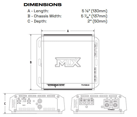 MTX TN150.2 Terminator 2 Channel Amplifier