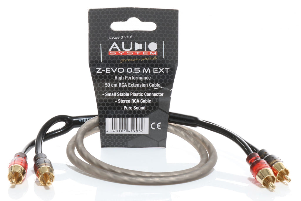 Audio System Z-EVO 0.5M RCA Extension Cable – Gold Coast Car Sound