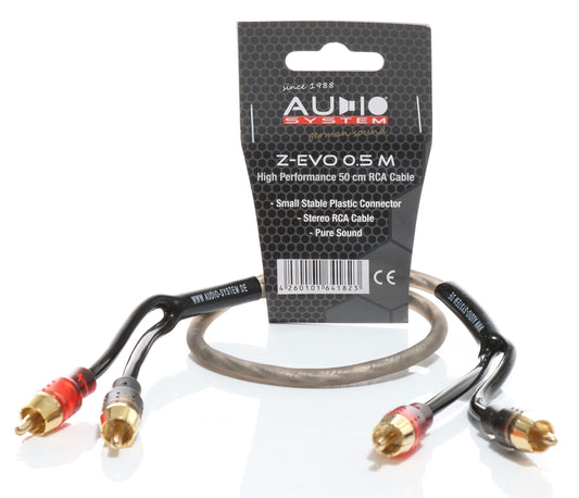 Audio System Z-EVO 0.50m RCA Cable Stereo Pair