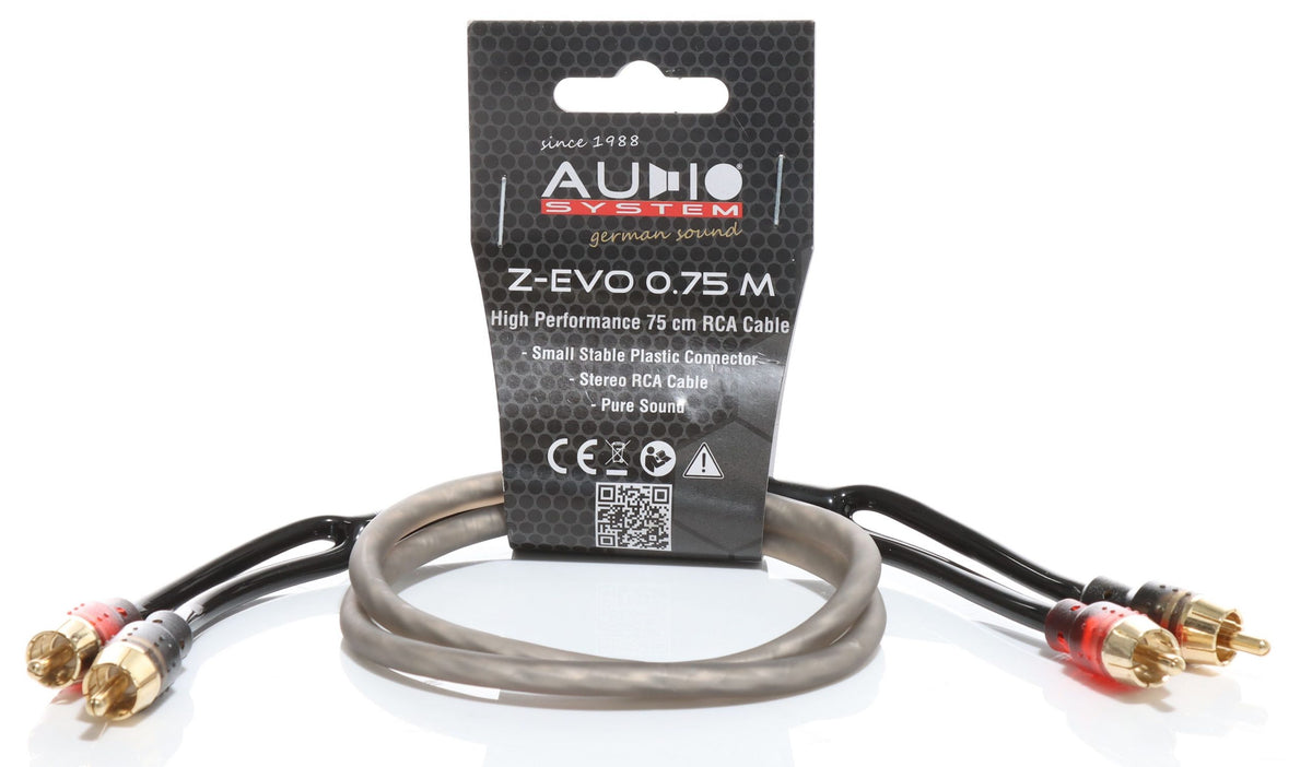 Audio System Z-EVO 0.75m RCA Cable Stereo Pair