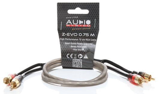 Audio System Z-EVO 0.75m RCA Cable Stereo Pair