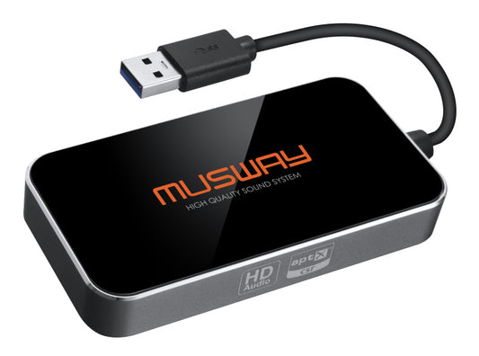 Musway BTS-HD Bluetooth Dongle for HD Audio Streaming