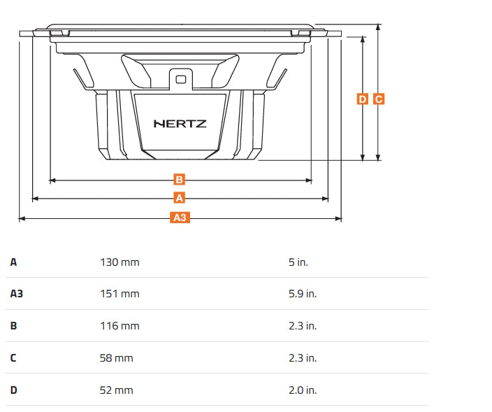 Hertz Dieci DSK130.3 5 Inch Component Speakers