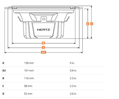 Hertz Dieci DSK130.3 5 Inch Component Speakers