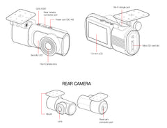 Gnet G-ONW Front and Rear Full HD Smart Dashcam