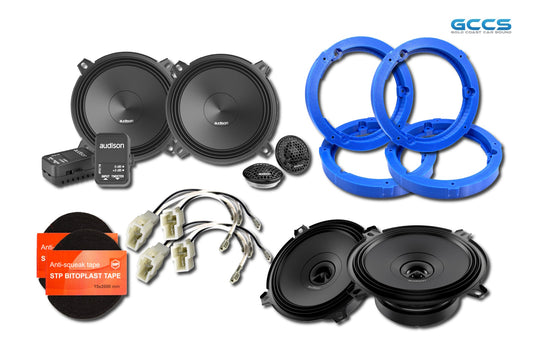 Audison front and rear speaker upgrade kit for Suzuki Jimny XL 2023+