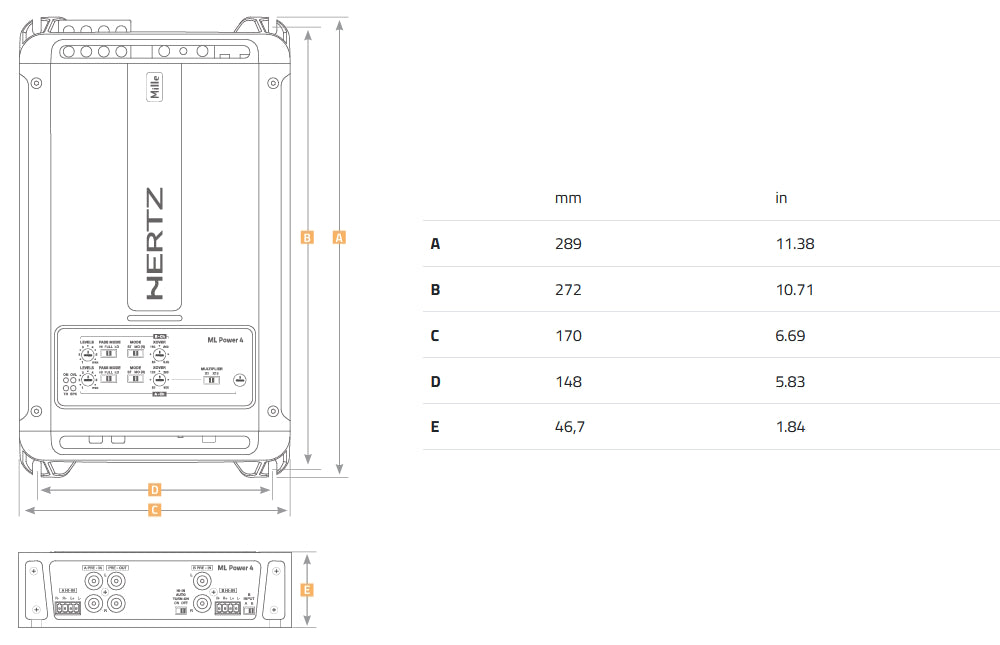 Hertz MLPOWER4 4ch Amplifier