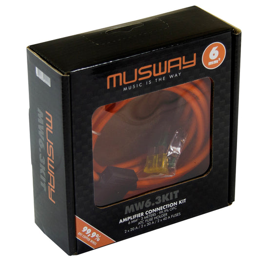 Musway MW6.3KIT 10 Gauge OFC Power kit - 3 Meter