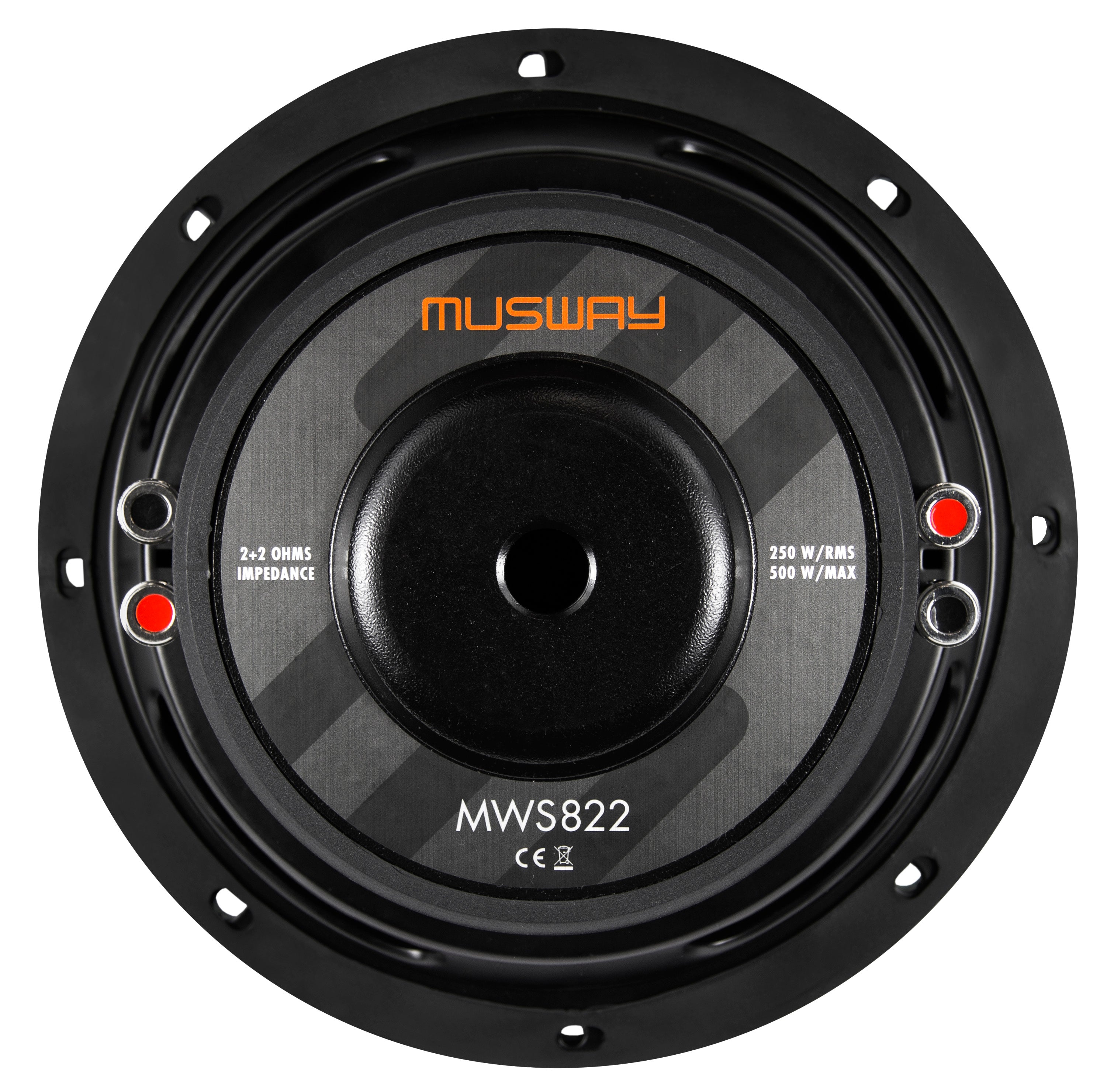 Musway MWS822 8 Inch Slim Subwoofer