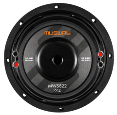 Musway MWS822 8 Inch Slim Subwoofer