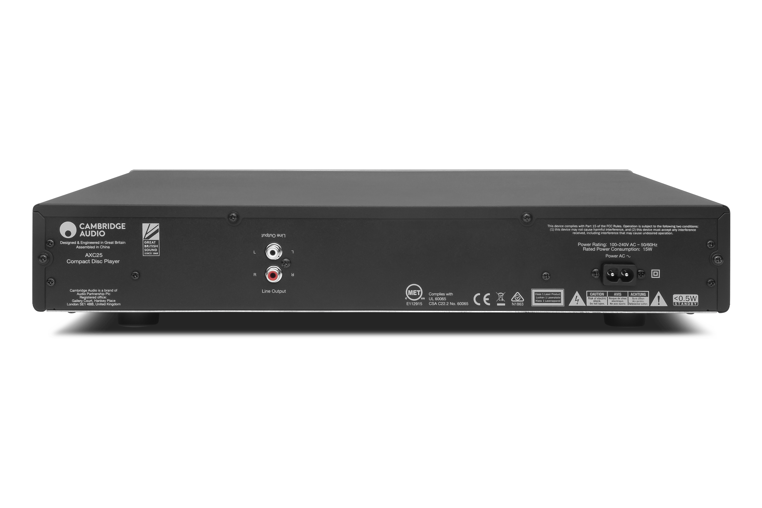 CAMBRIDGE AUDIO AXC25 GREY CD PLAYER