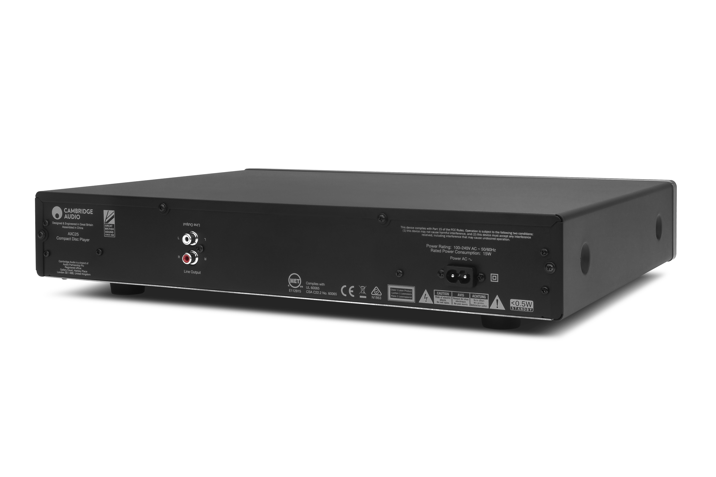 CAMBRIDGE AUDIO AXC25 GREY CD PLAYER