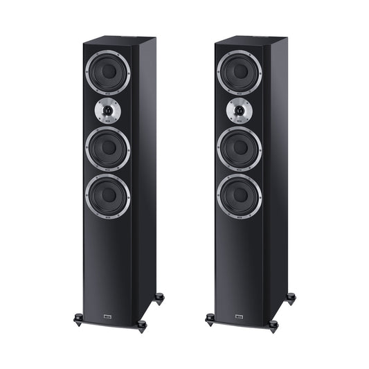 HECO ELEMENTA 700 3-WAY BLACK TOWER SPEAKERS