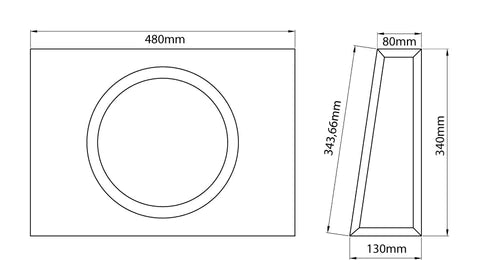 MTX RTF10P RTF SERIES POWERED 10" SLIM SUBWOOFER