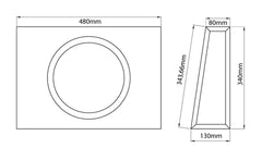 MTX RTF10P RTF SERIES POWERED 10" SLIM SUBWOOFER