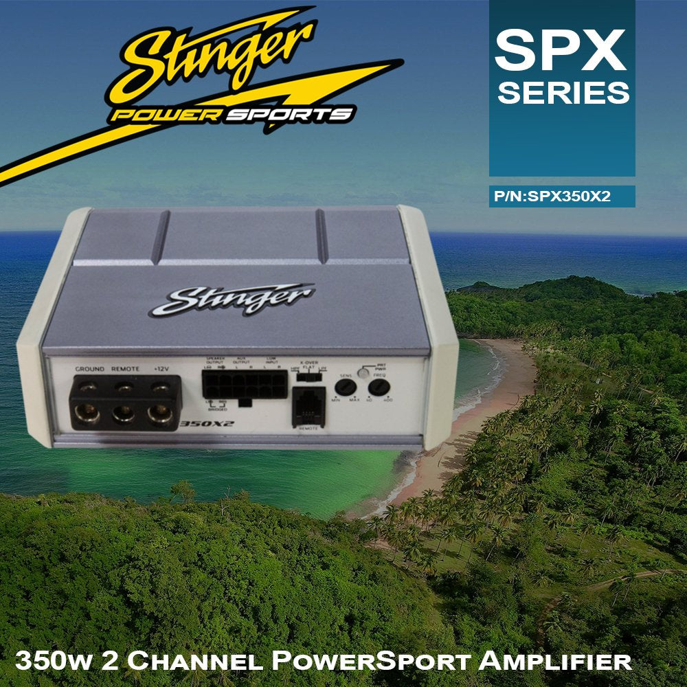 Stinger Marine SPX350X2 2ch Powersports Amplifier Gold Coast Car Sound
