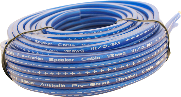 STINGER ST12SPKB 12GA BLUE SPEAKER WIRE 12METRE ROLL