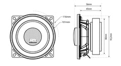 MTX TX240C 4 INCH COAXIAL SPEAKERS