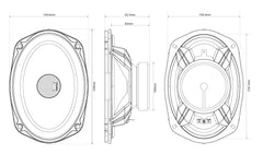 MTX TX469C 6X9 INCH COAXIAL SPEAKERS