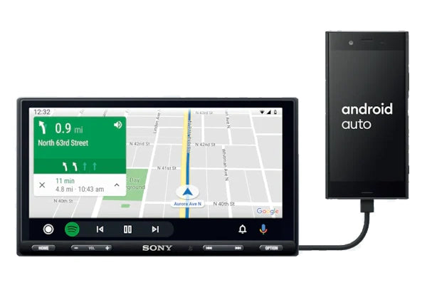 SONY XAV-AX5500 7 INCH MEDIA RECEIVER CARPLAY/ANDROID AUTO DUAL USB