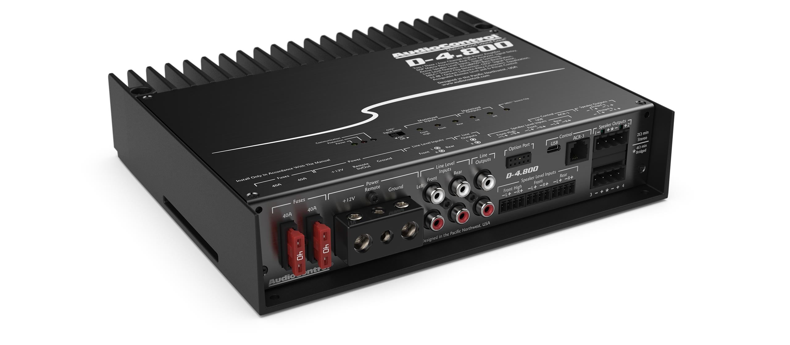 AudioControl D-4.800 4ch DSP Matrix Amplifier
